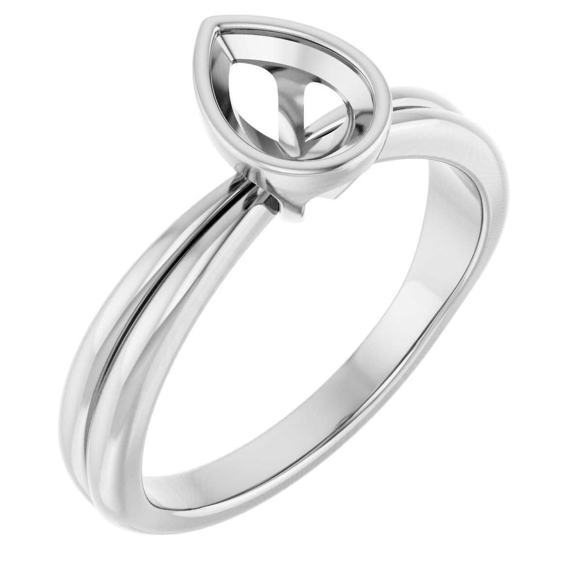 Bezel-Set Solitaire Engagement Ring