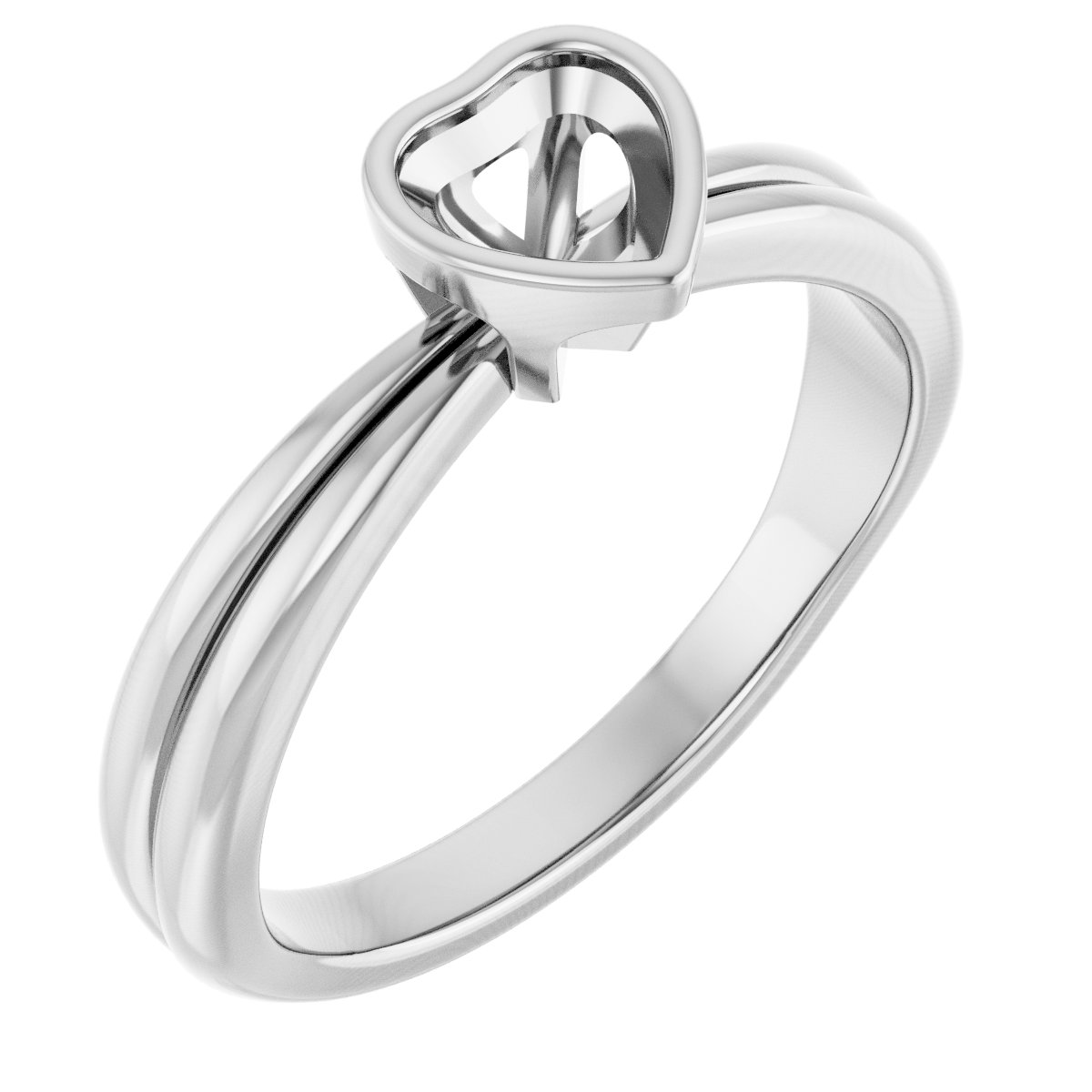 Bezel-Set Solitaire Engagement Ring
