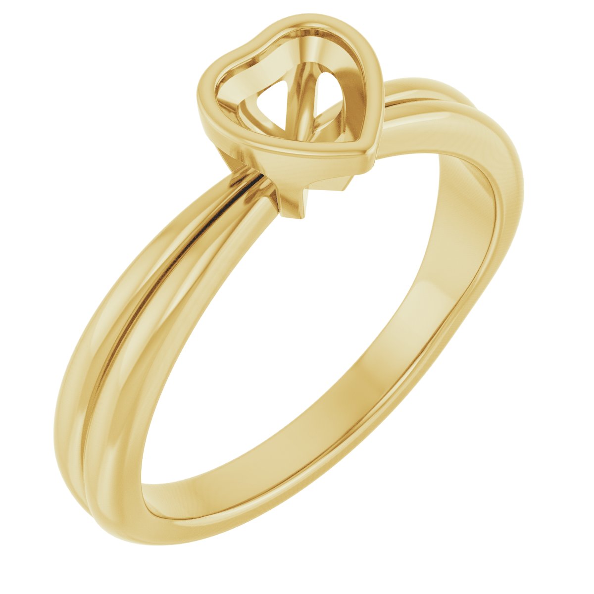 Bezel-Set Solitaire Engagement Ring