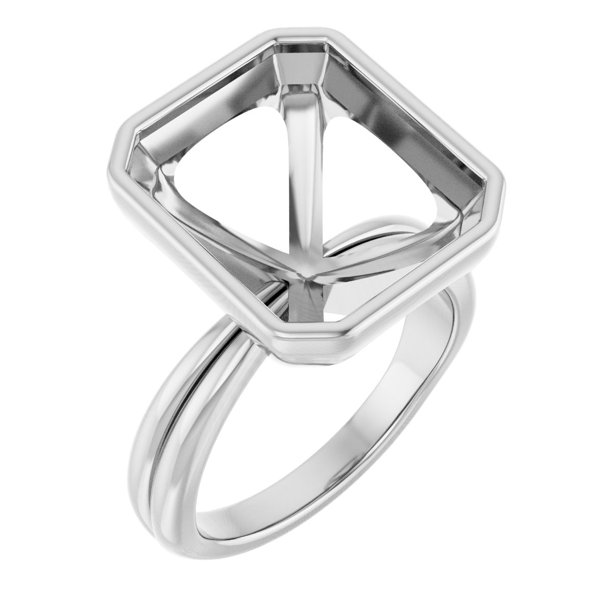 Bezel-Set Solitaire Engagement Ring