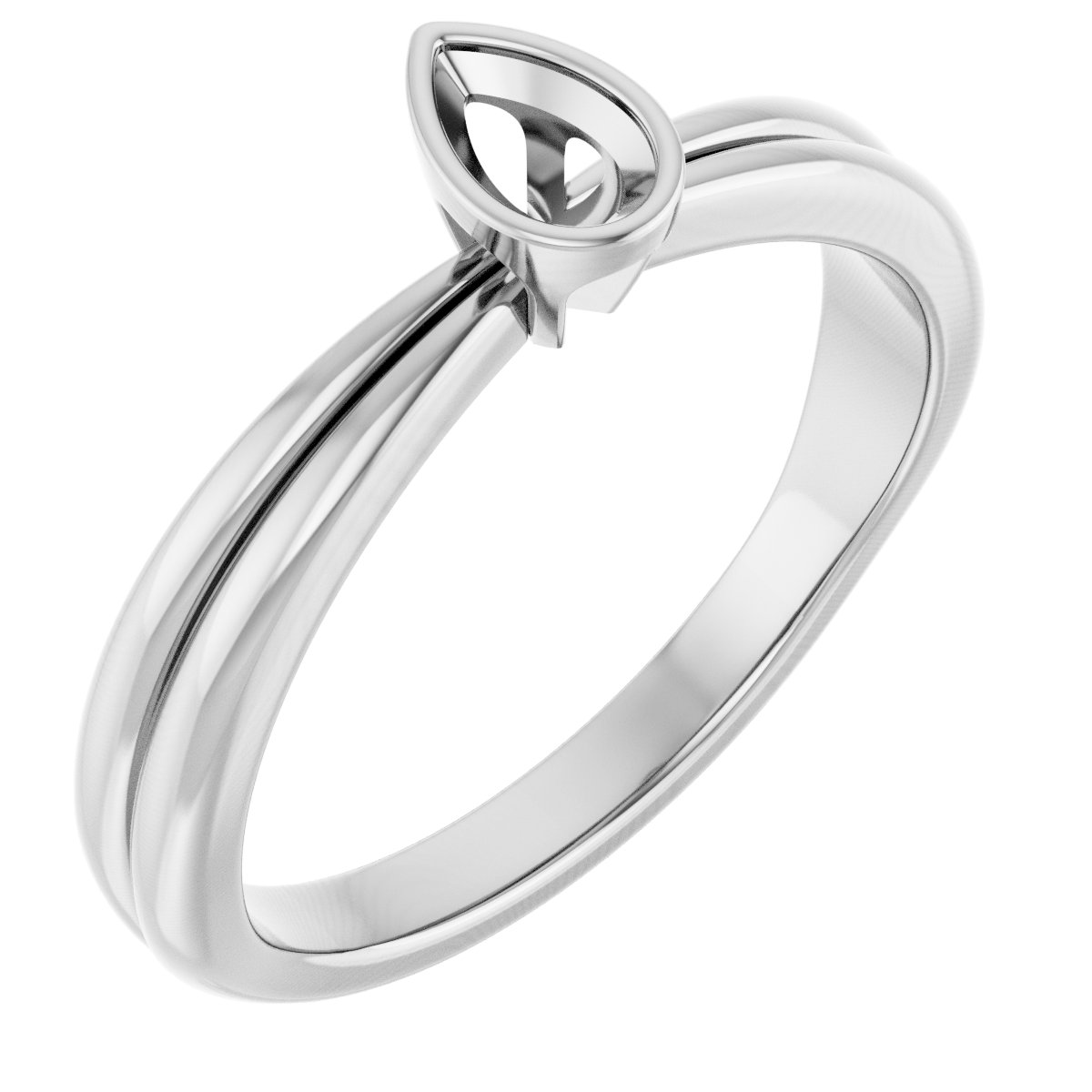 Bezel-Set Solitaire Engagement Ring