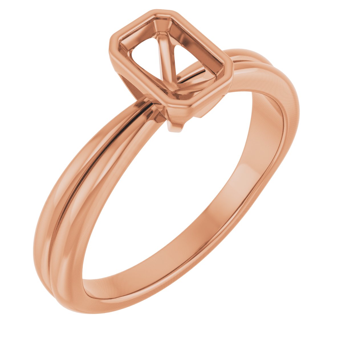 Bezel-Set Solitaire Engagement Ring