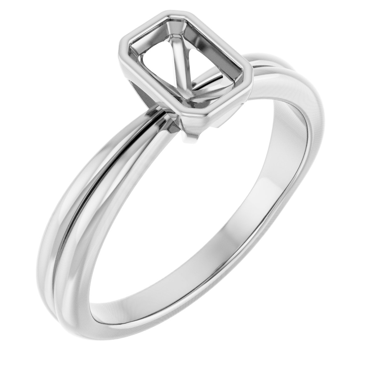 Bezel-Set Solitaire Engagement Ring