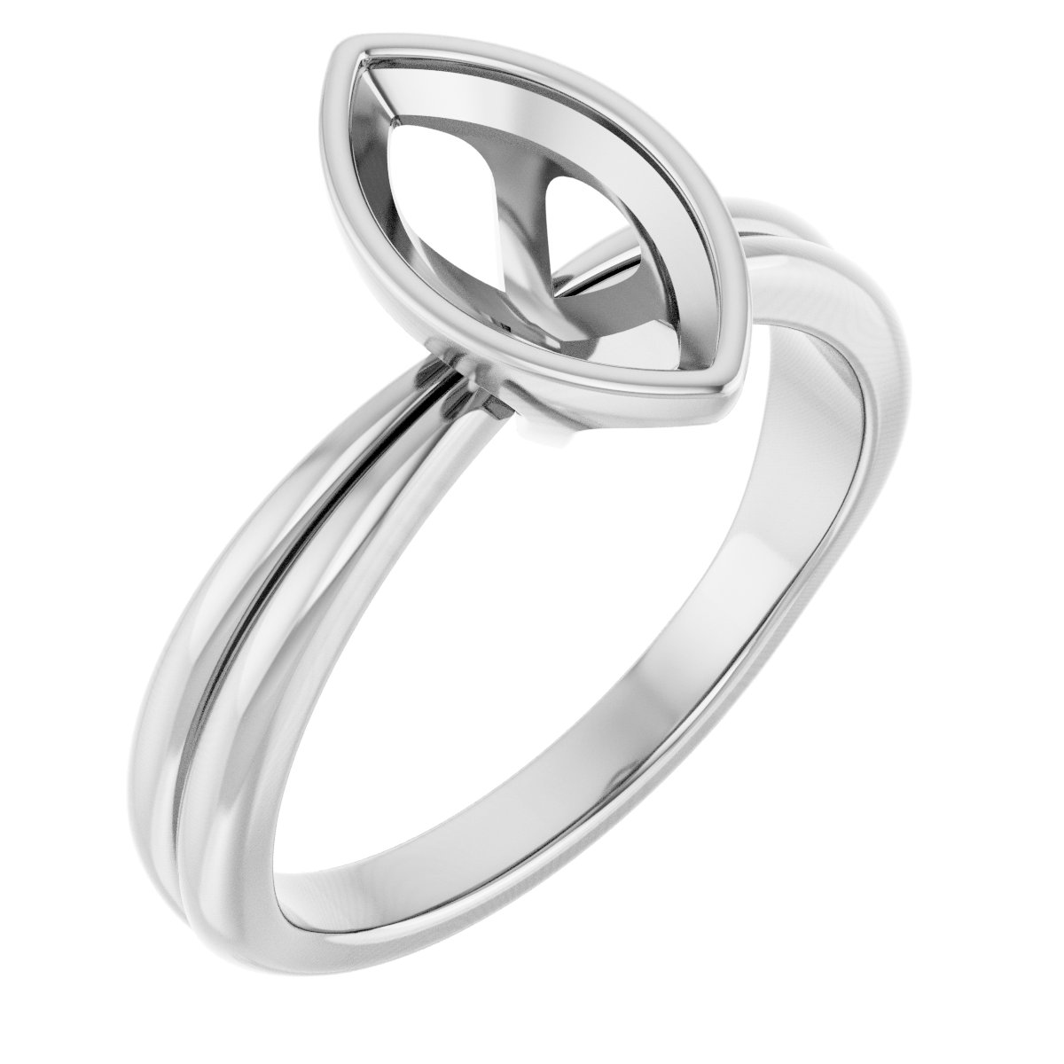 Bezel-Set Solitaire Engagement Ring