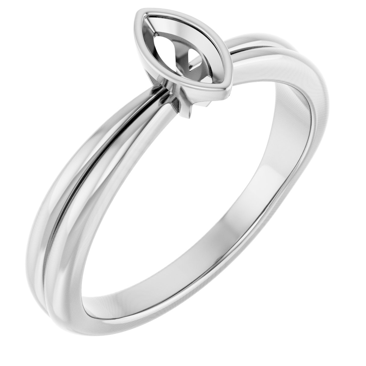 Bezel-Set Solitaire Engagement Ring