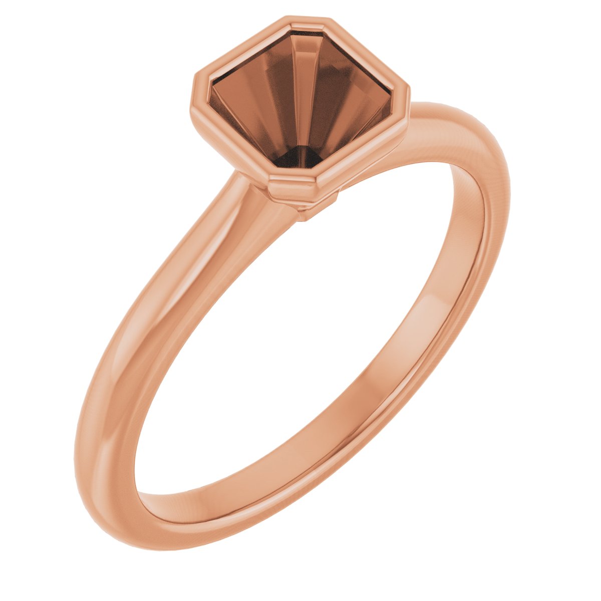 Bezel-Set Solitaire Engagement Ring