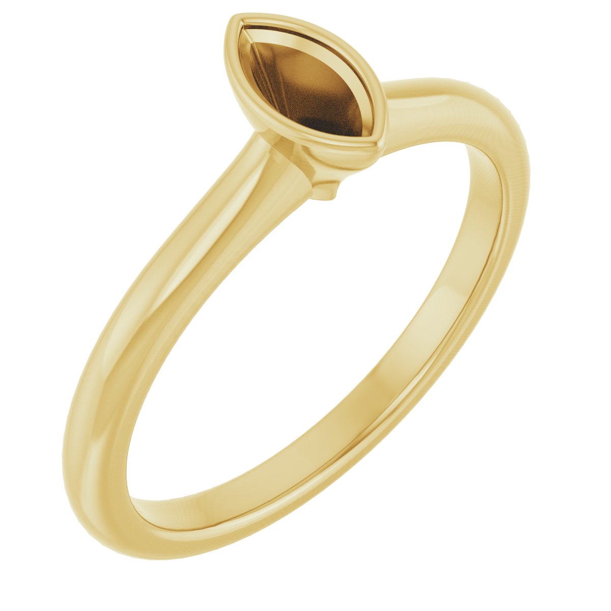 Bezel-Set Solitaire Engagement Ring