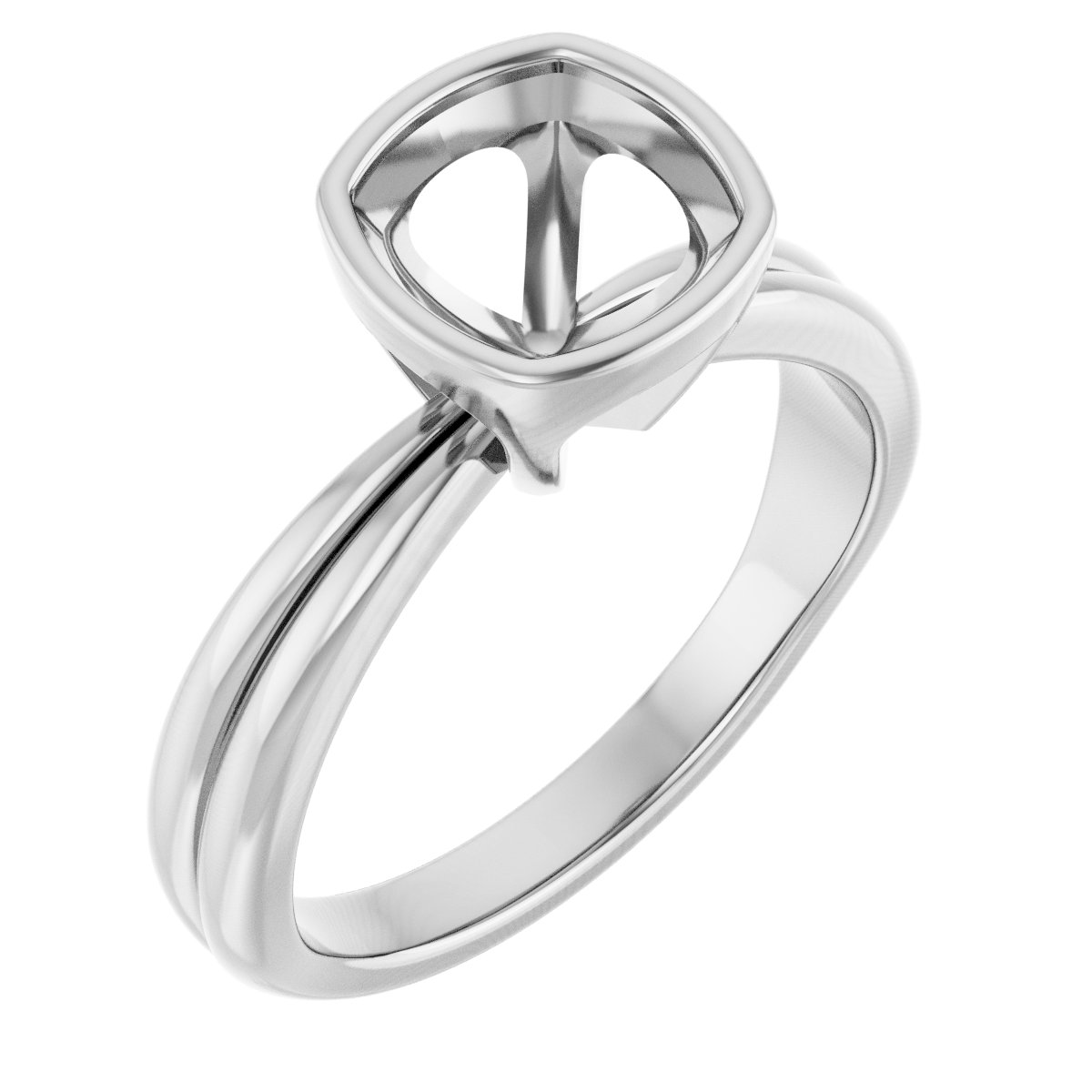 Bezel-Set Solitaire Engagement Ring
