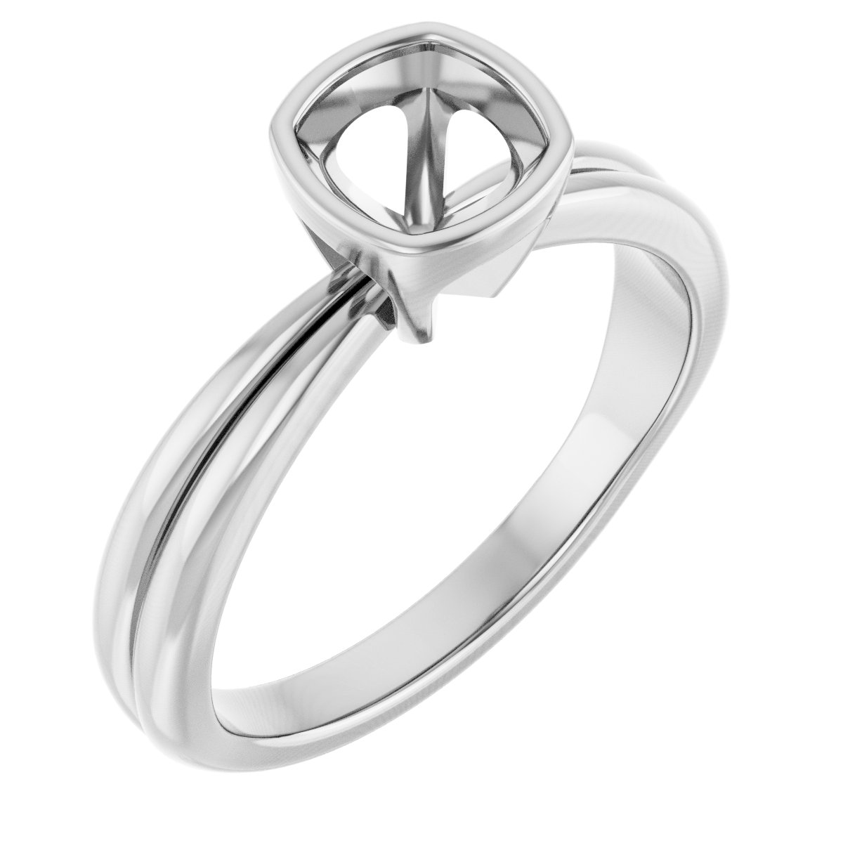 Bezel-Set Solitaire Engagement Ring