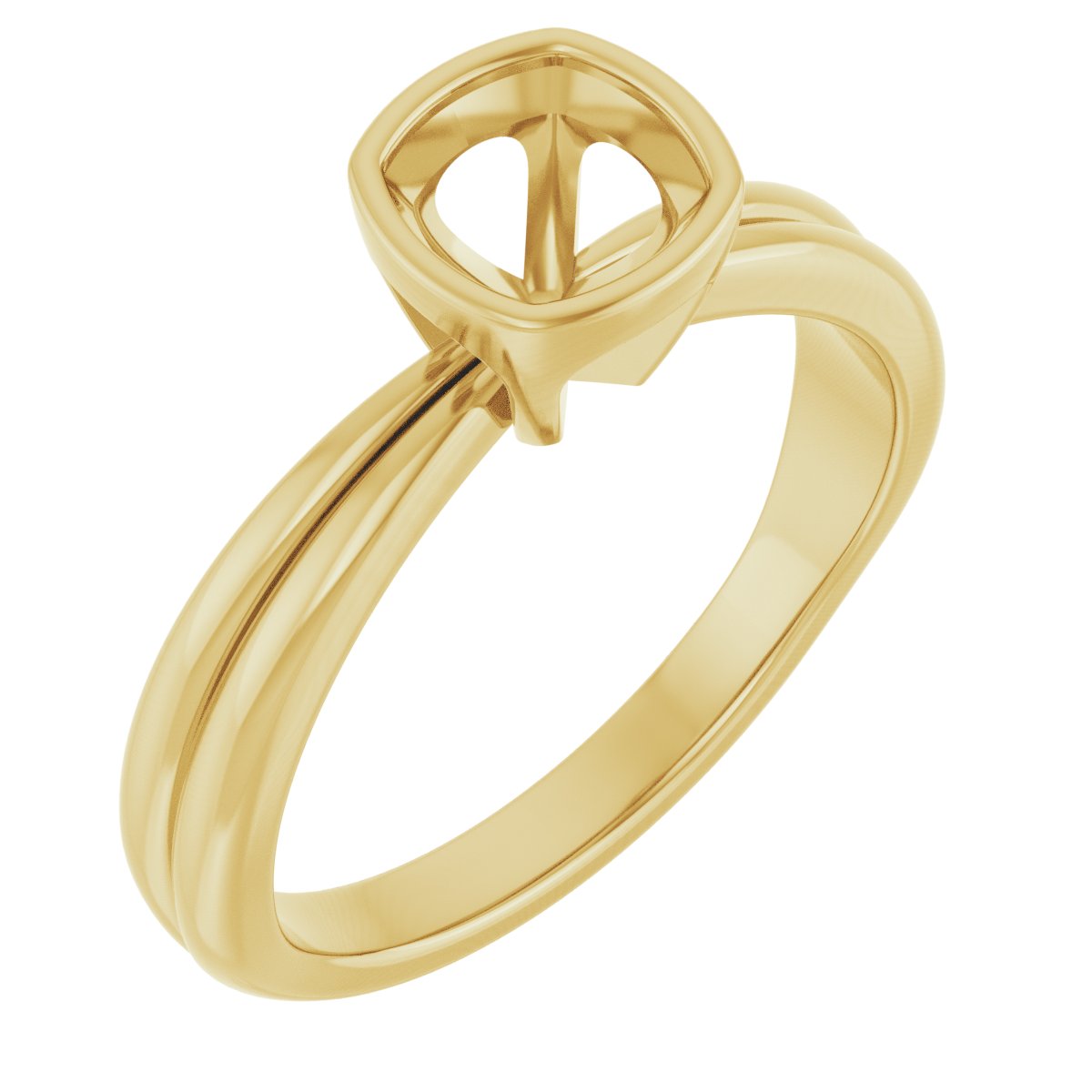 Bezel-Set Solitaire Engagement Ring