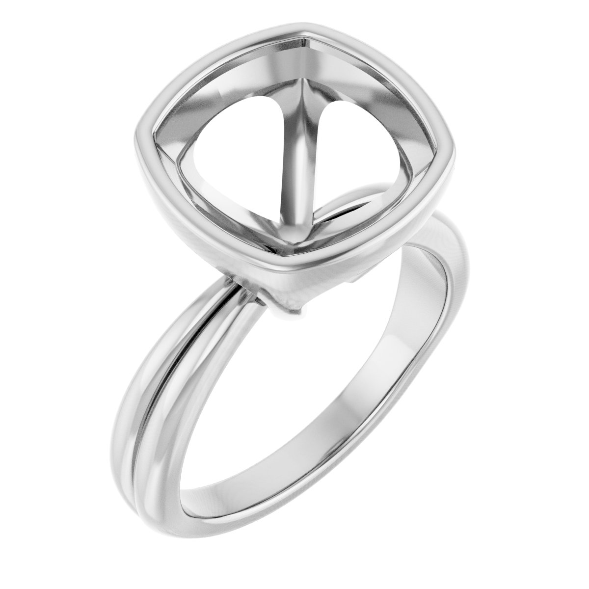Bezel-Set Solitaire Engagement Ring
