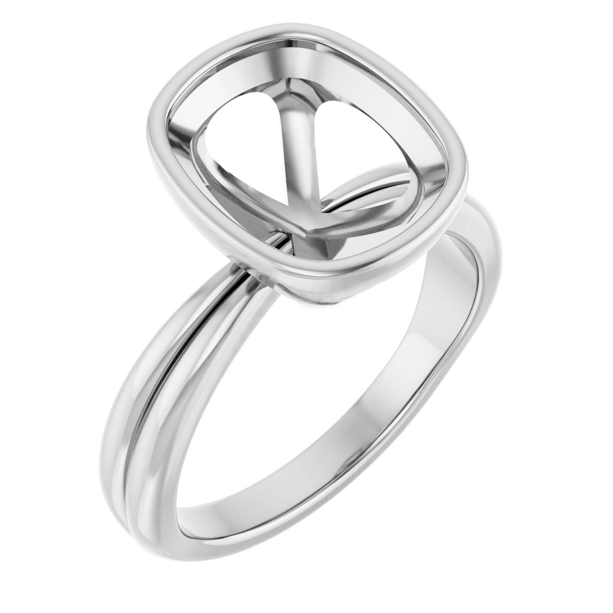 Bezel-Set Solitaire Engagement Ring
