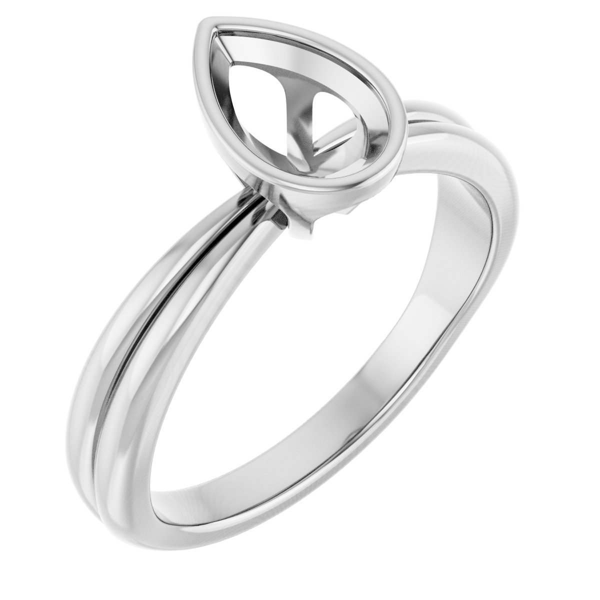 Bezel-Set Solitaire Engagement Ring