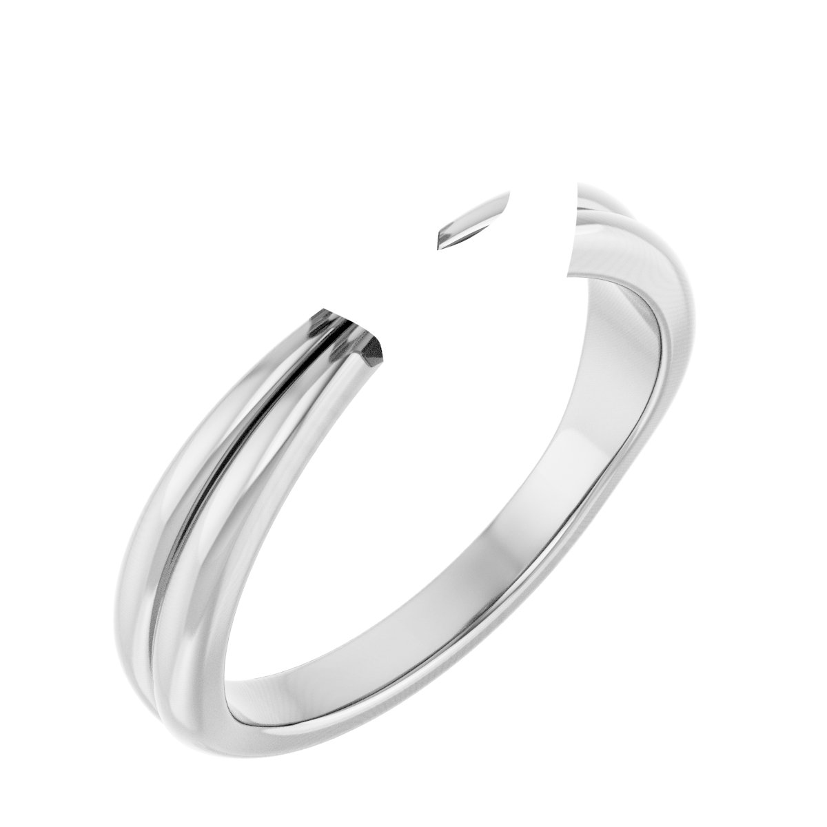 Bezel-Set Solitaire Engagement Ring