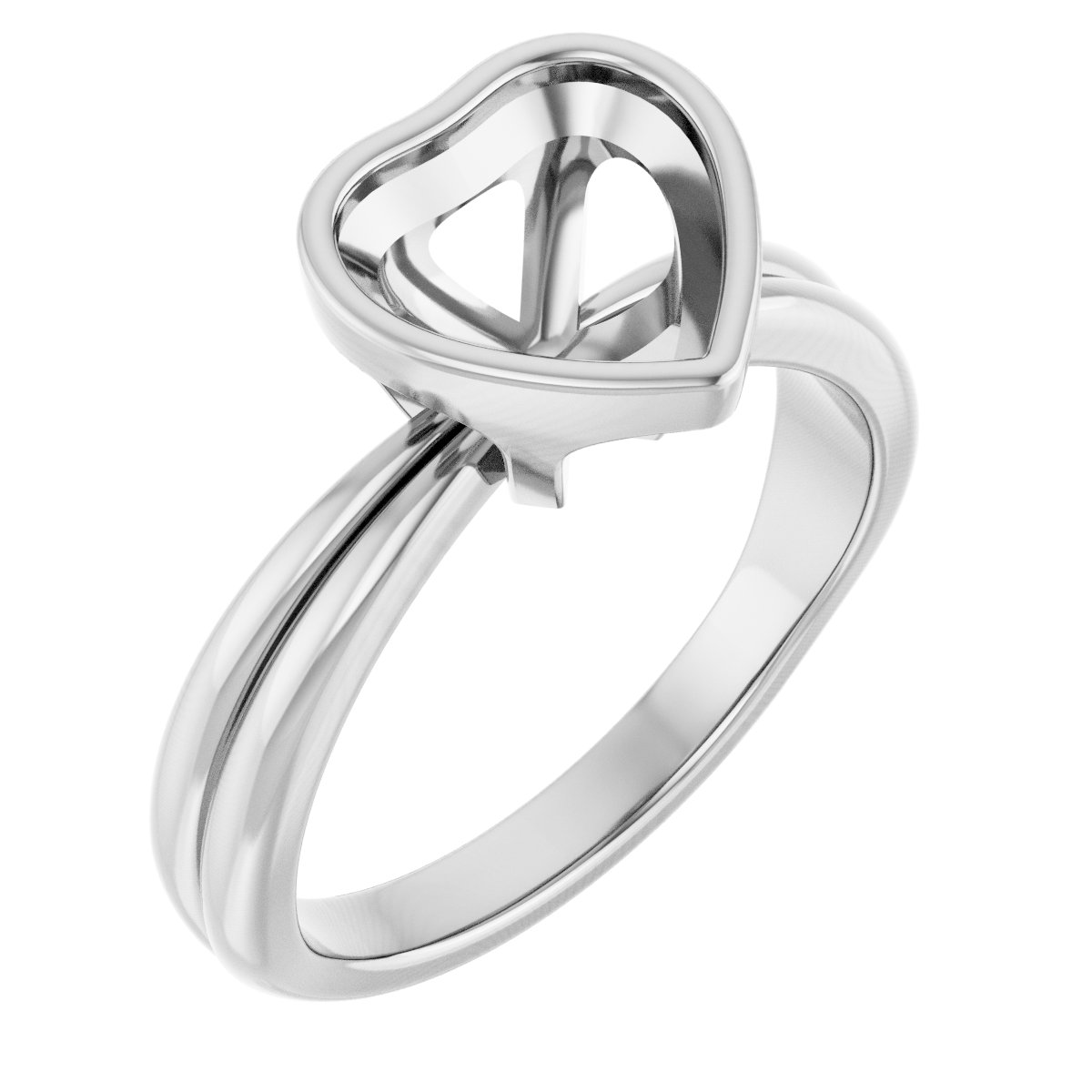 Bezel-Set Solitaire Engagement Ring