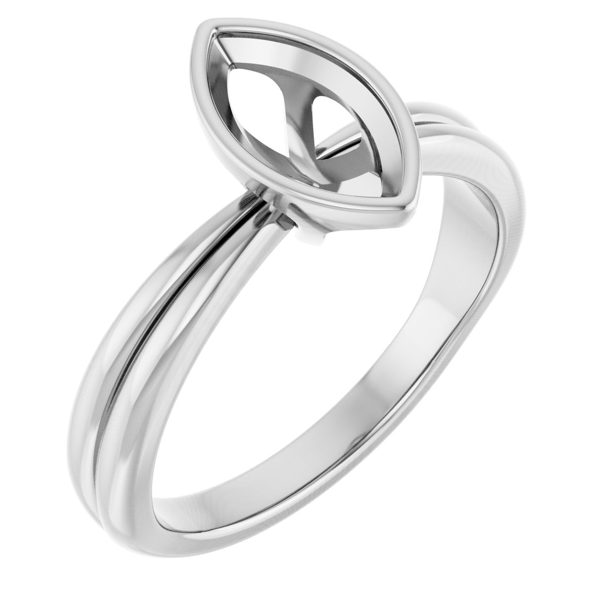 Bezel-Set Solitaire Engagement Ring