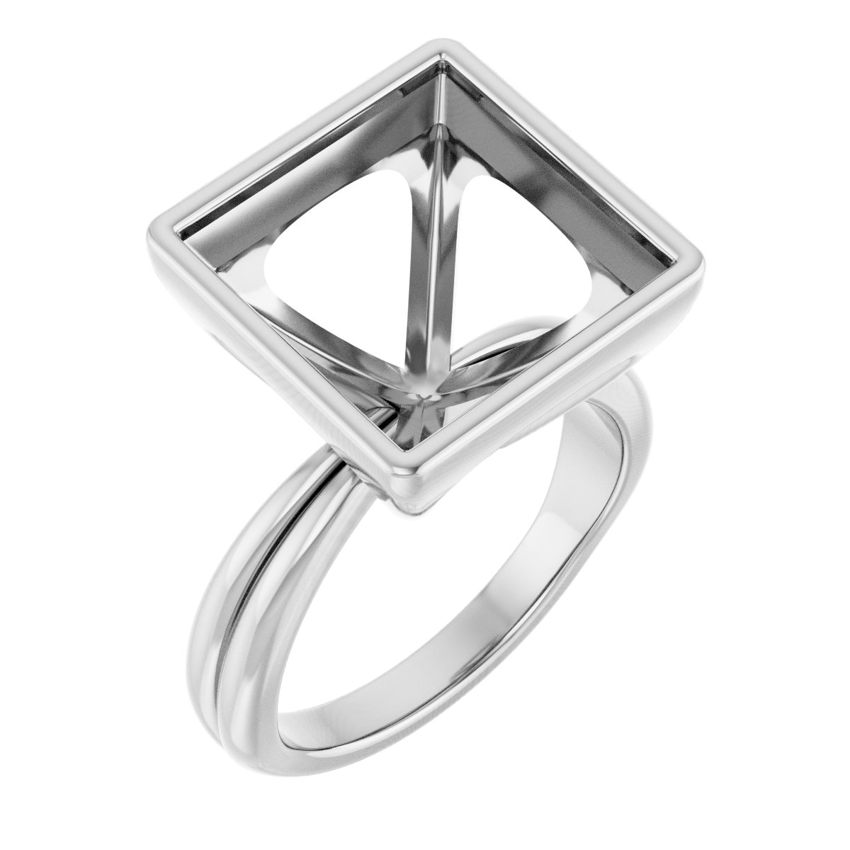 Bezel-Set Solitaire Engagement Ring