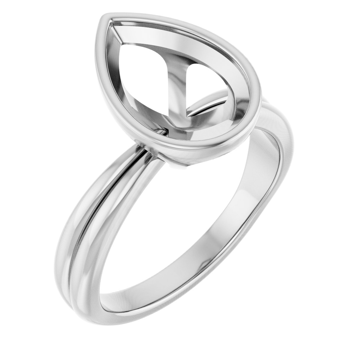 Bezel-Set Solitaire Engagement Ring