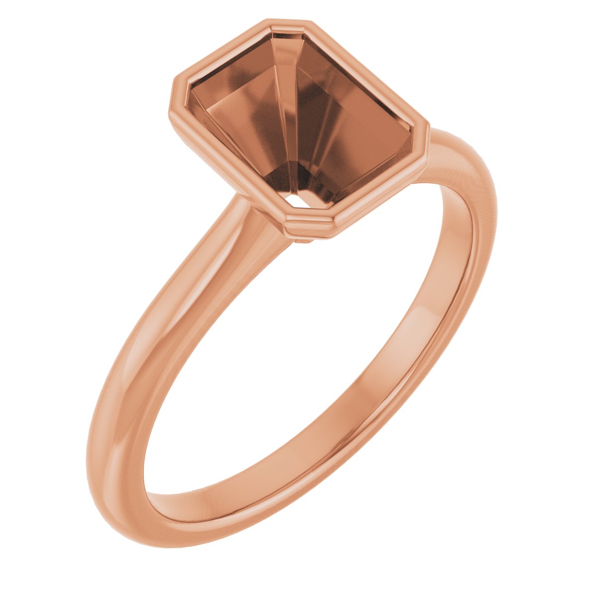 Bezel-Set Solitaire Engagement Ring