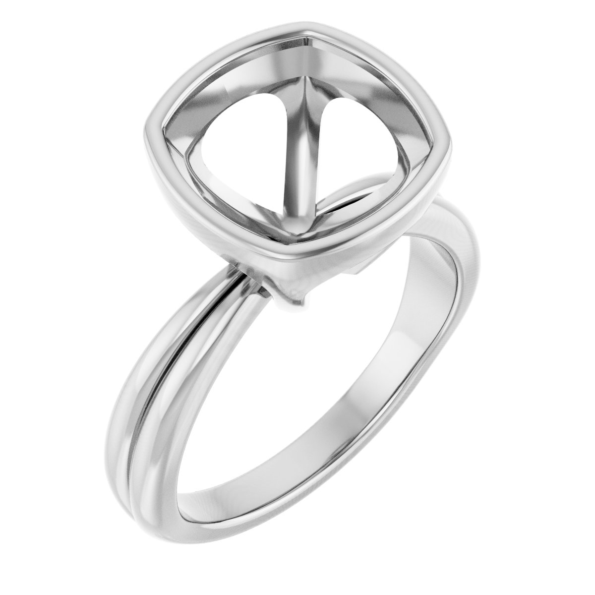 Bezel-Set Solitaire Engagement Ring