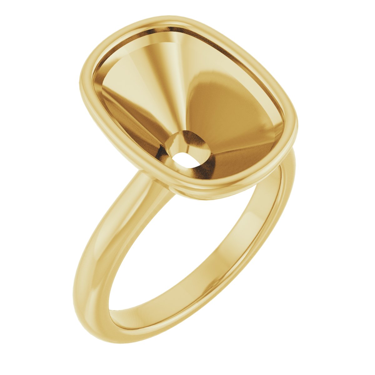 Bezel-Set Solitaire Engagement Ring