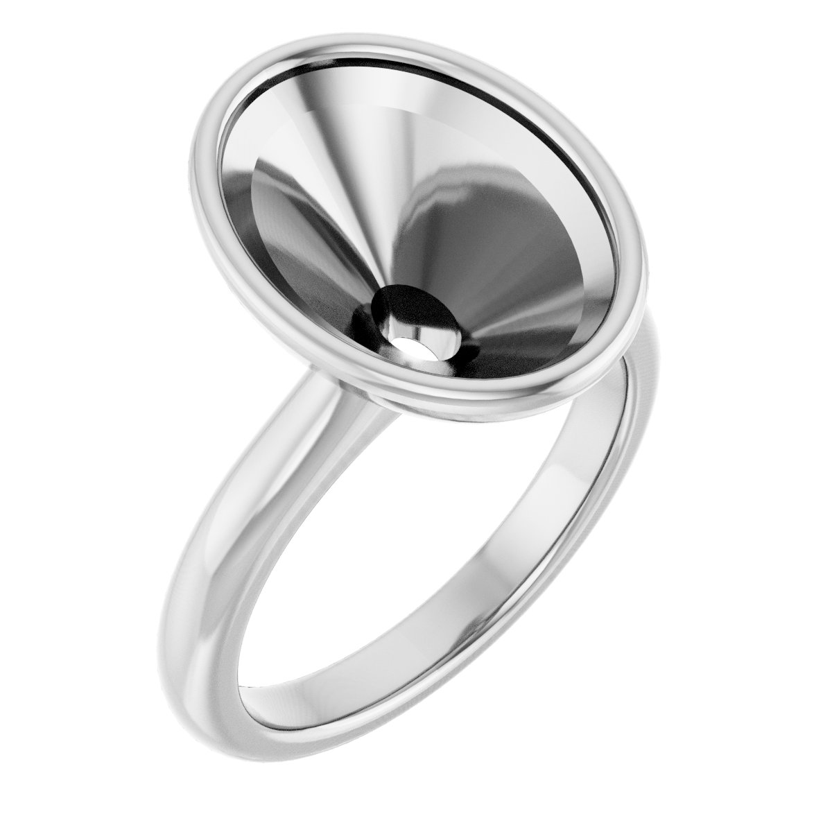 Bezel-Set Solitaire Engagement Ring