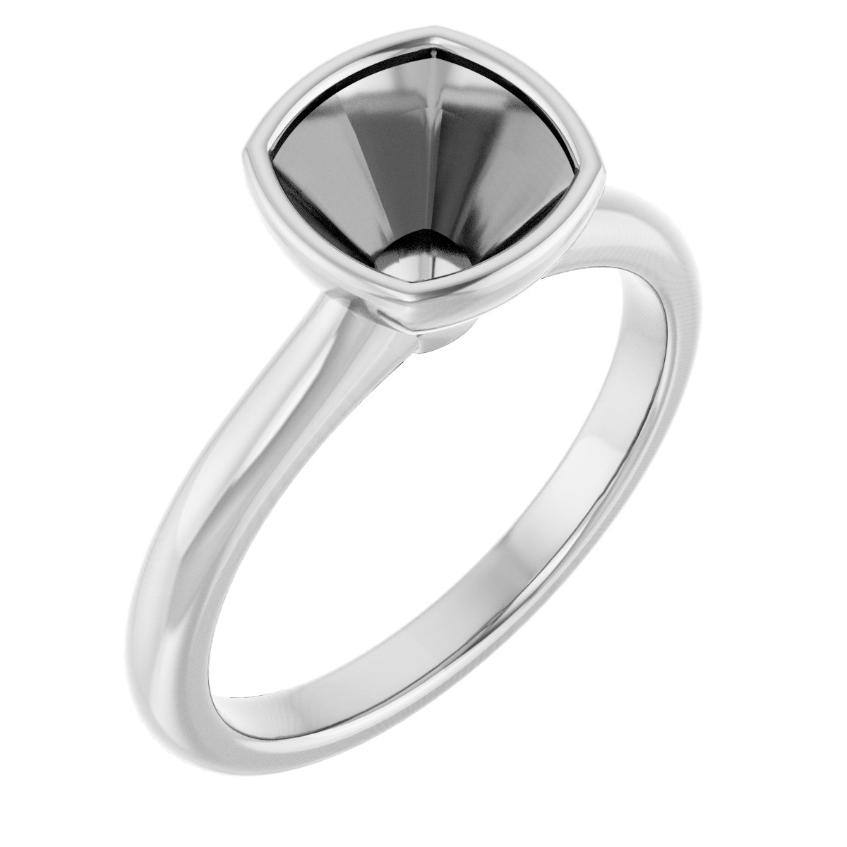 Bezel-Set Solitaire Engagement Ring