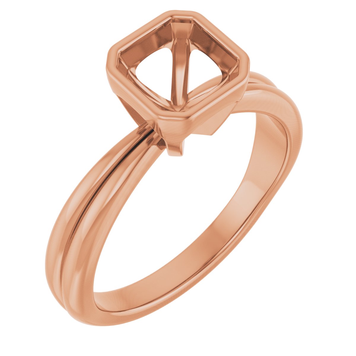 Bezel-Set Solitaire Engagement Ring