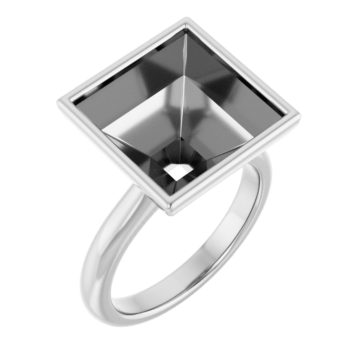 Bezel-Set Solitaire Engagement Ring