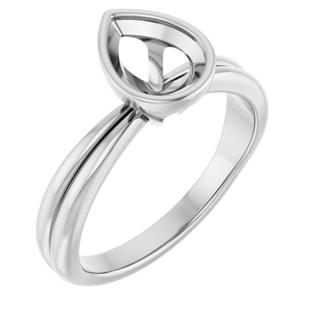 Bezel-Set Solitaire Engagement Ring