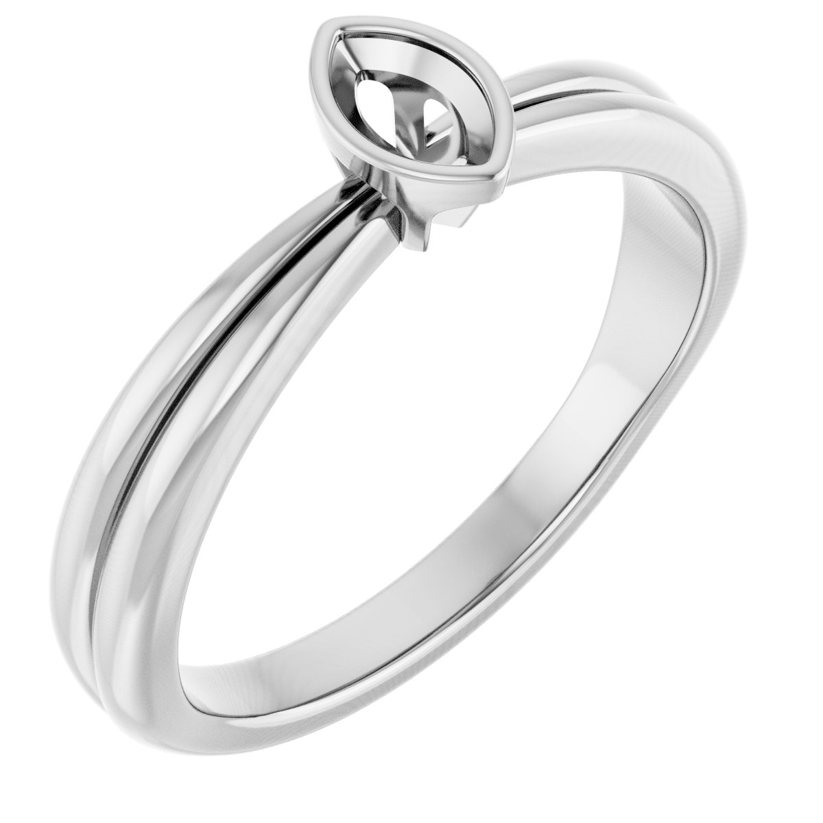 Bezel-Set Solitaire Engagement Ring
