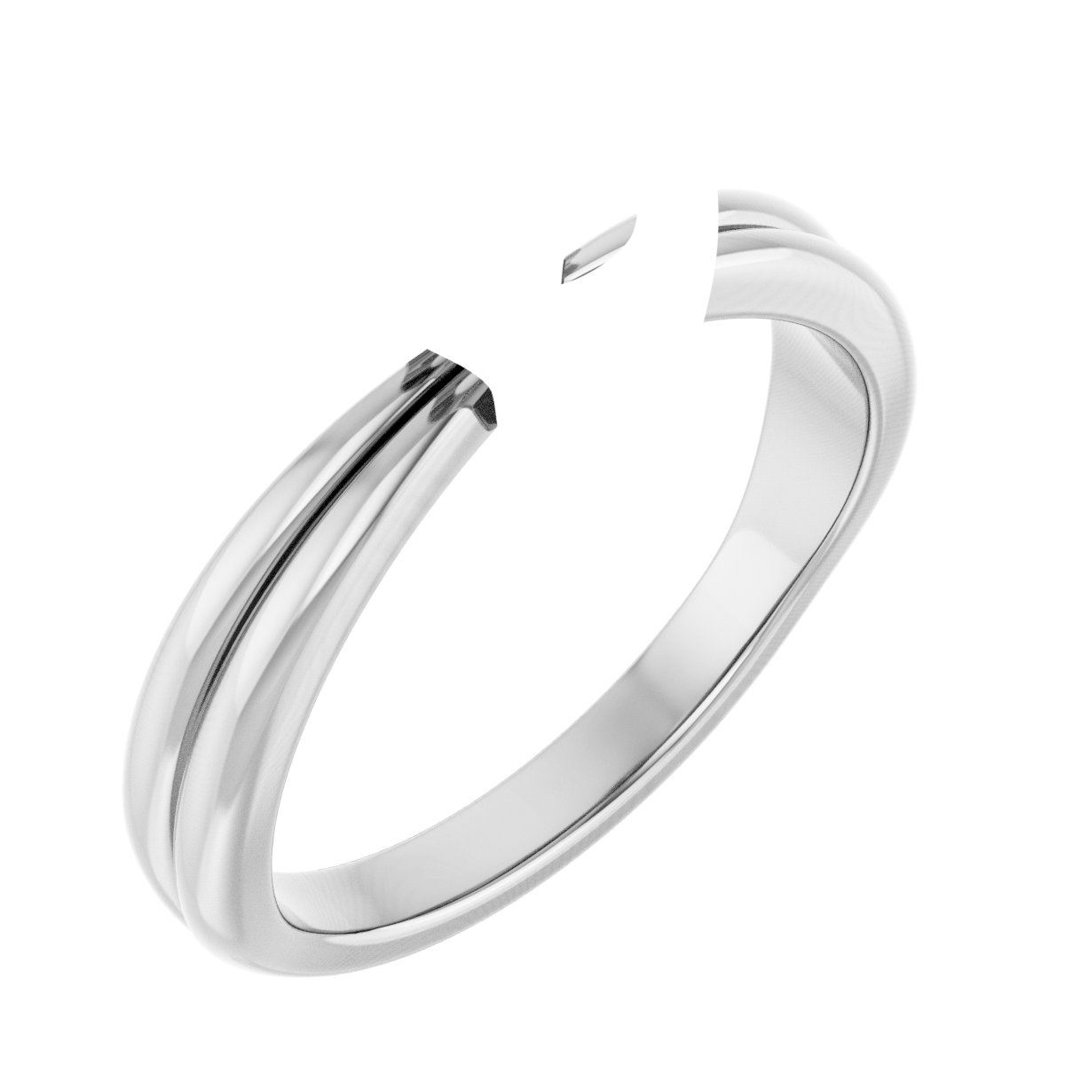 Bezel-Set Solitaire Engagement Ring