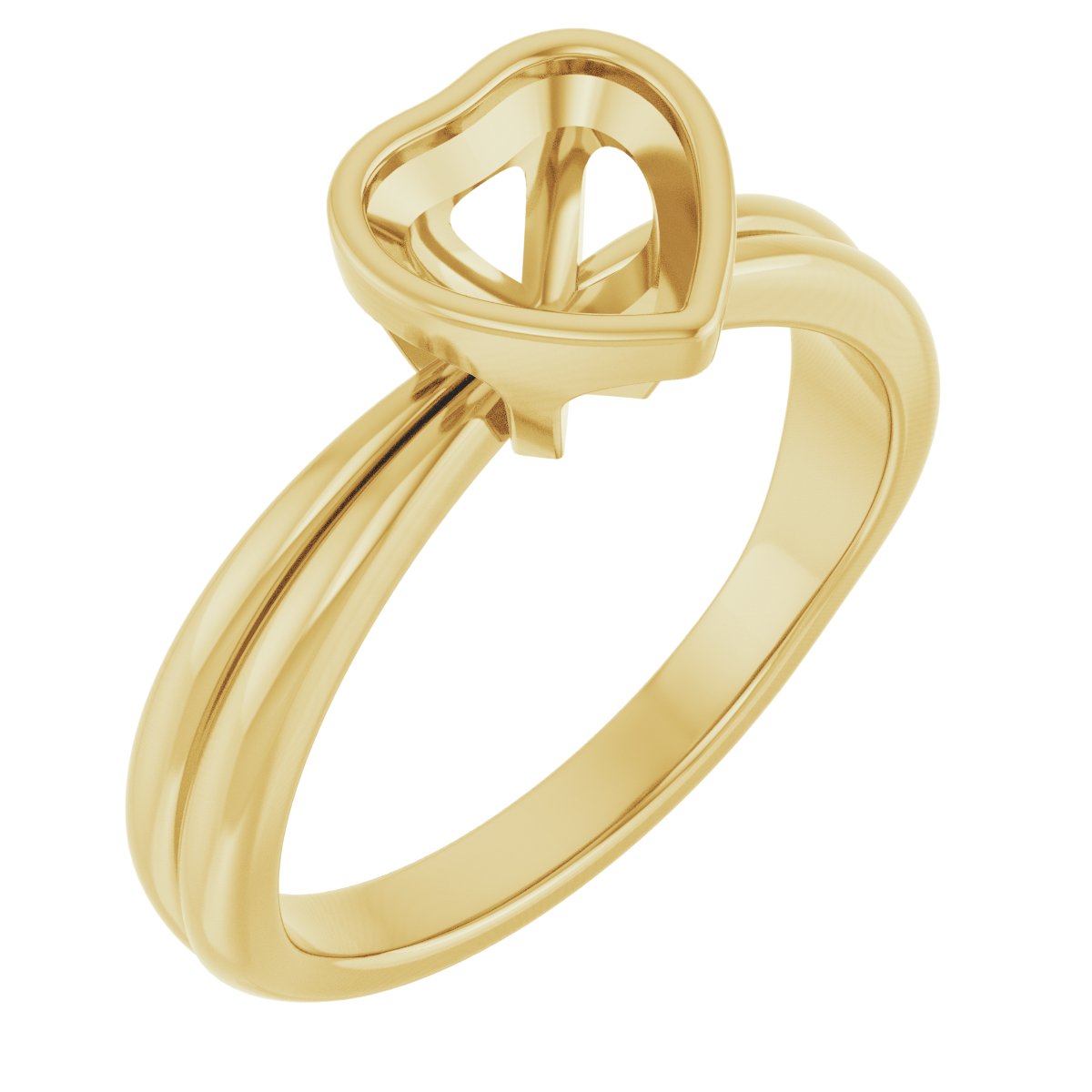 Bezel-Set Solitaire Engagement Ring