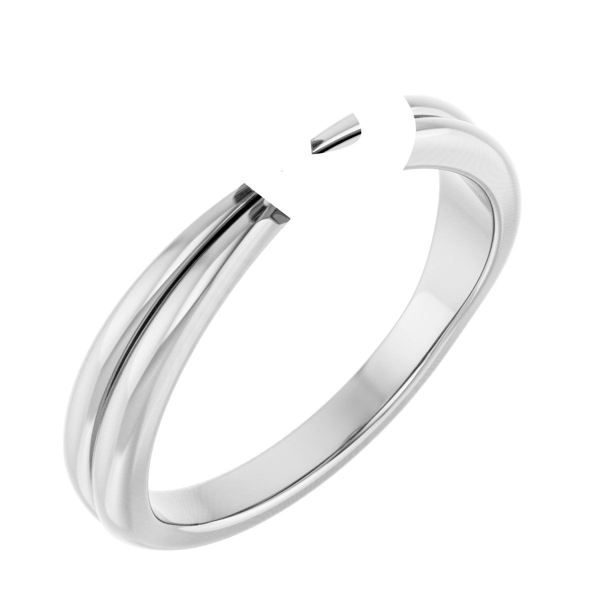 Bezel-Set Solitaire Engagement Ring