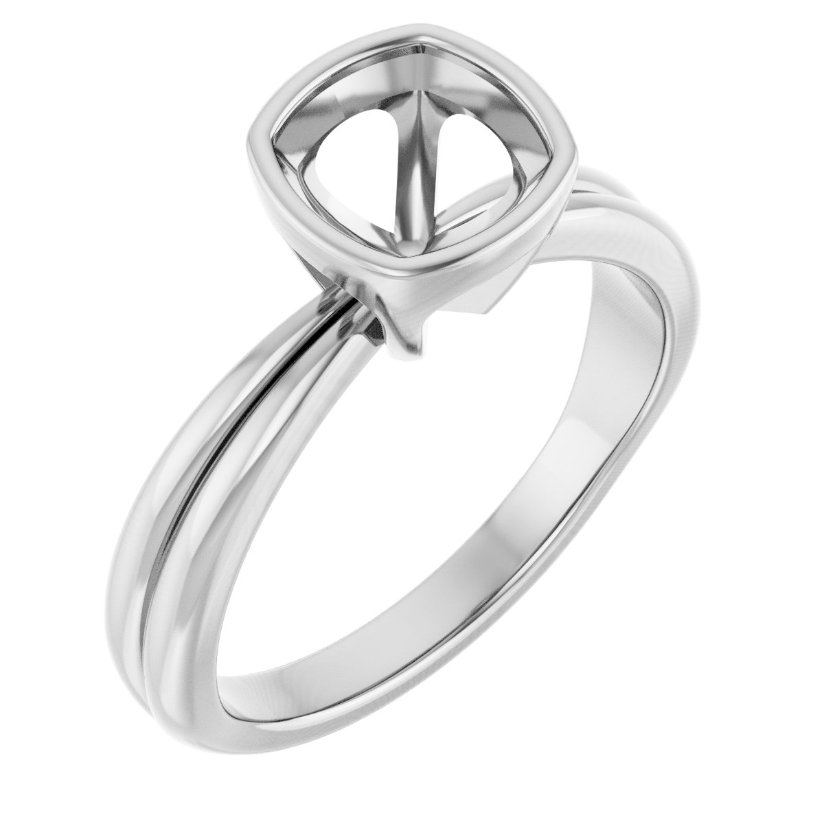 Bezel-Set Solitaire Engagement Ring