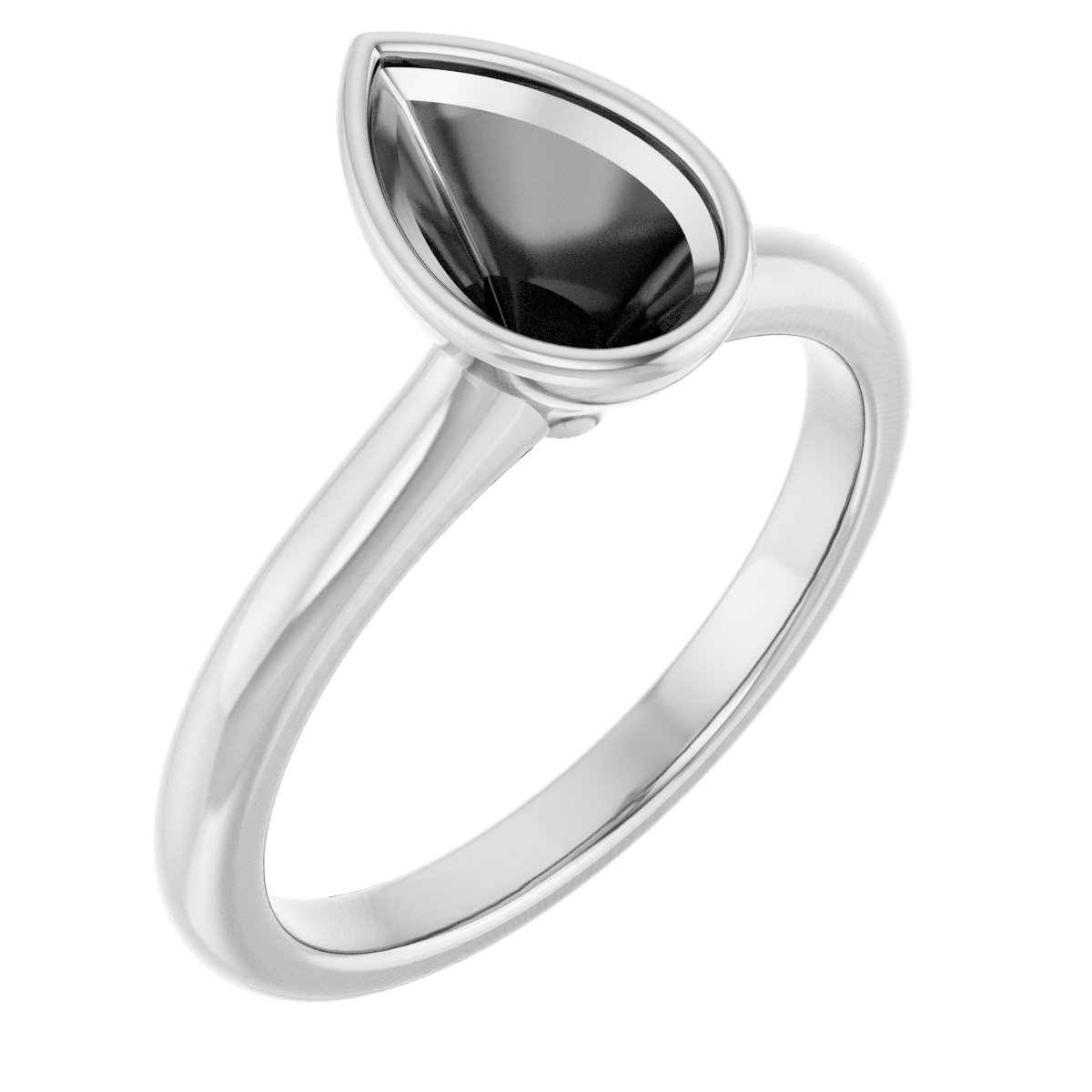 Bezel-Set Solitaire Engagement Ring