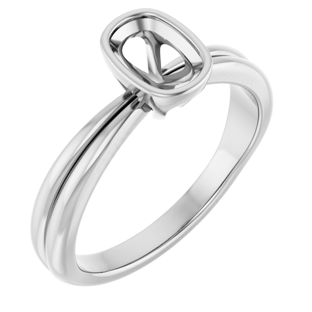 Bezel-Set Solitaire Engagement Ring