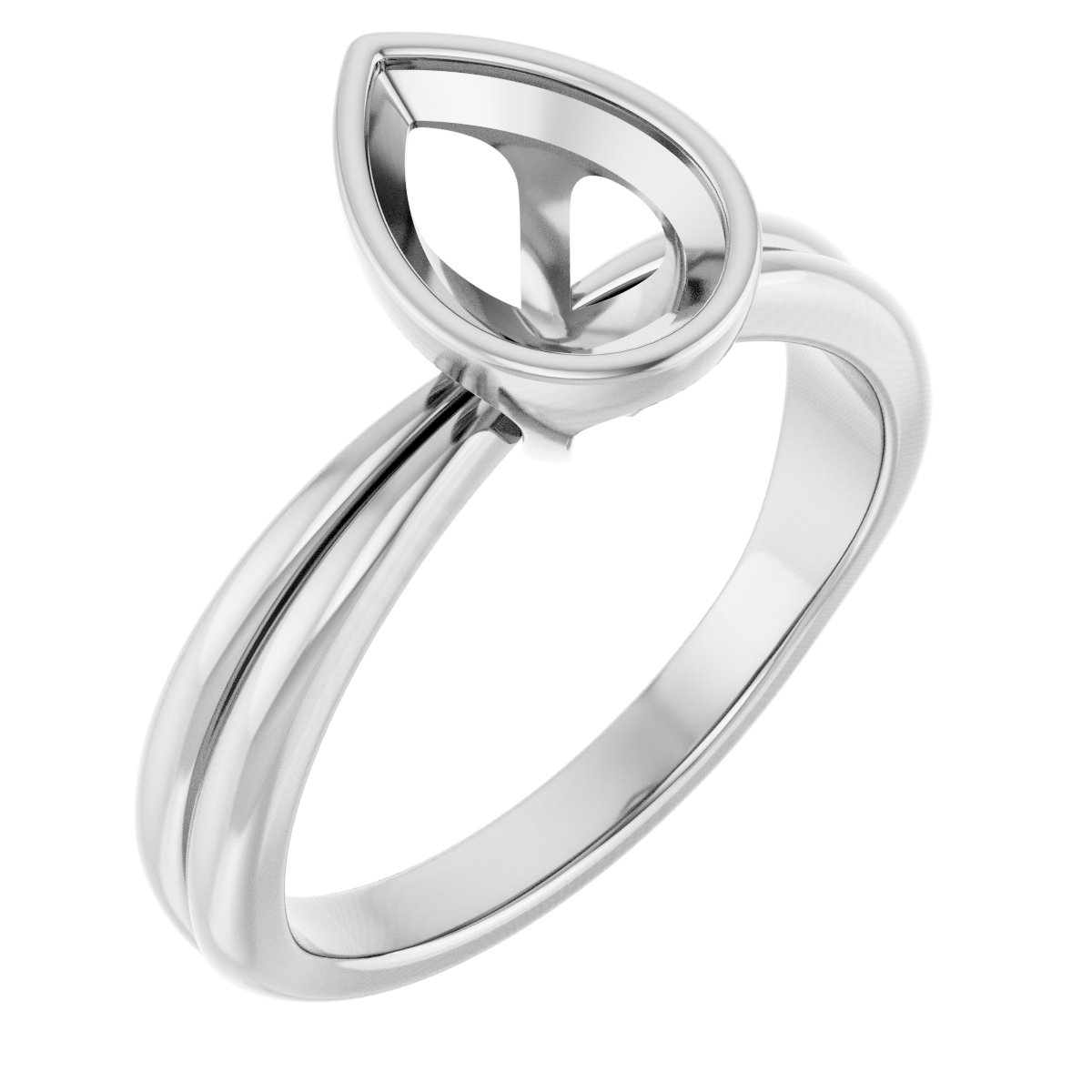 Bezel-Set Solitaire Engagement Ring