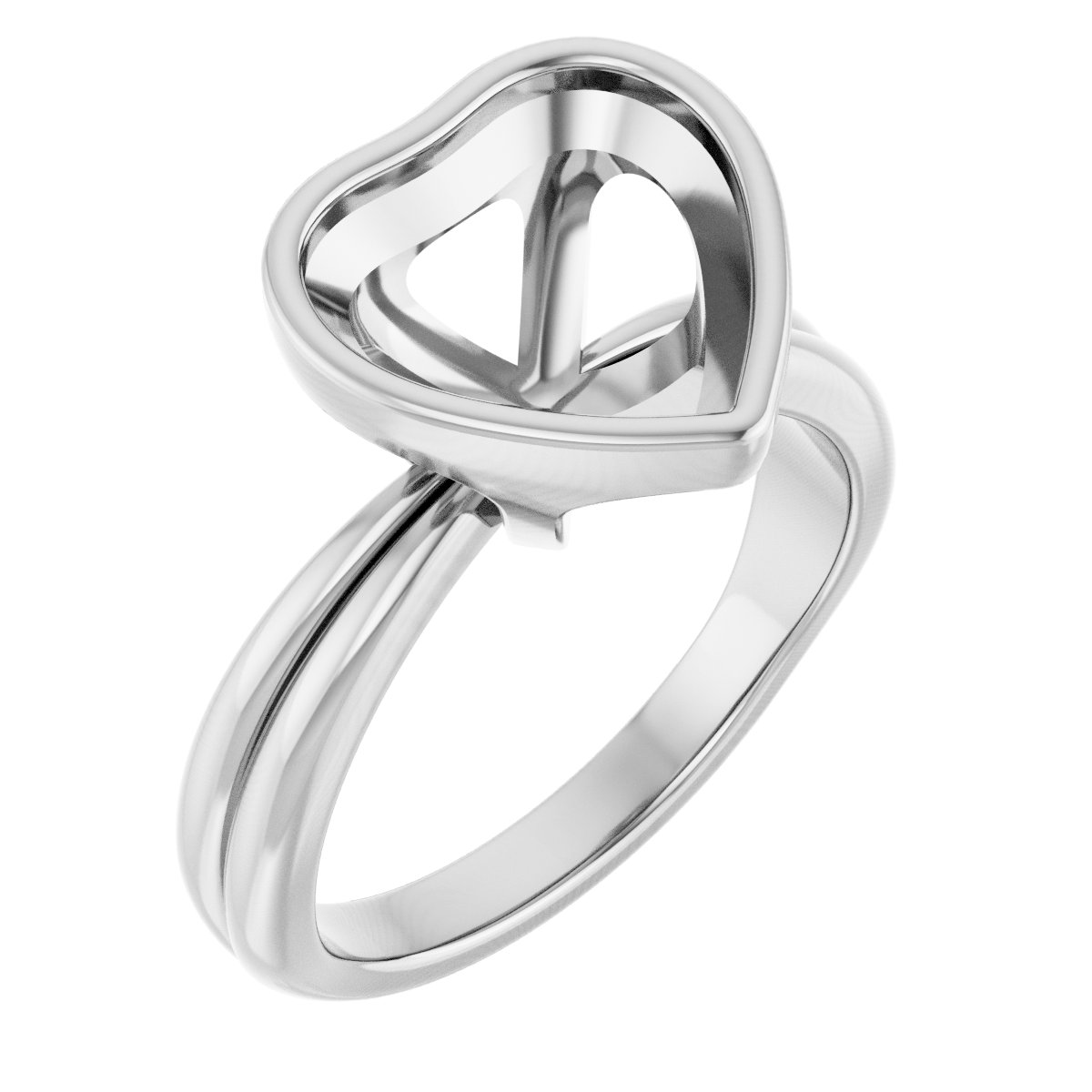 Bezel-Set Solitaire Engagement Ring