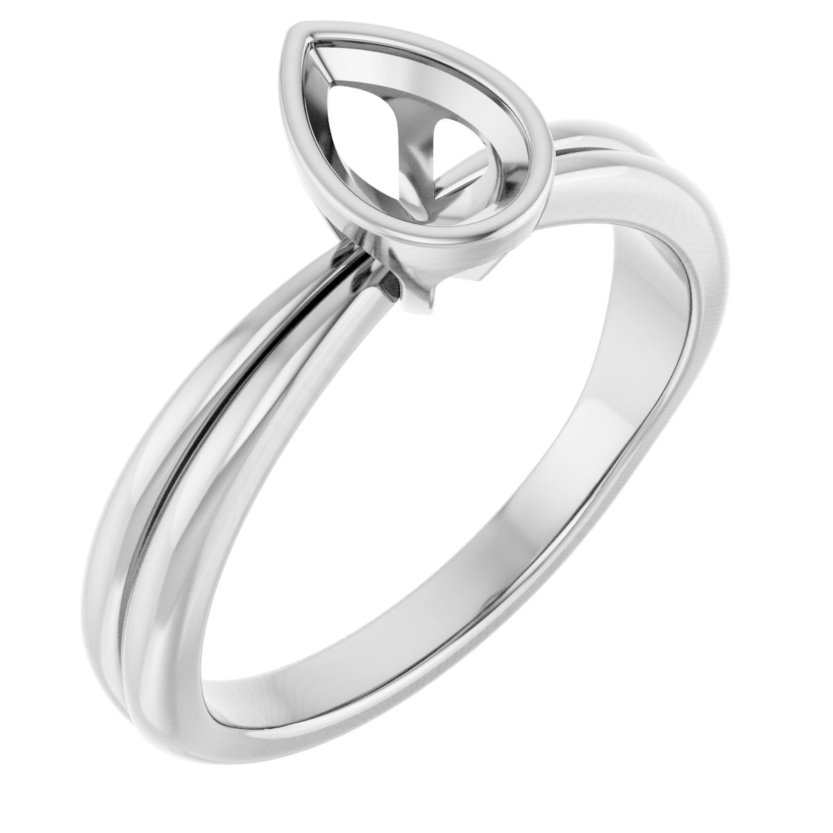 Bezel-Set Solitaire Engagement Ring