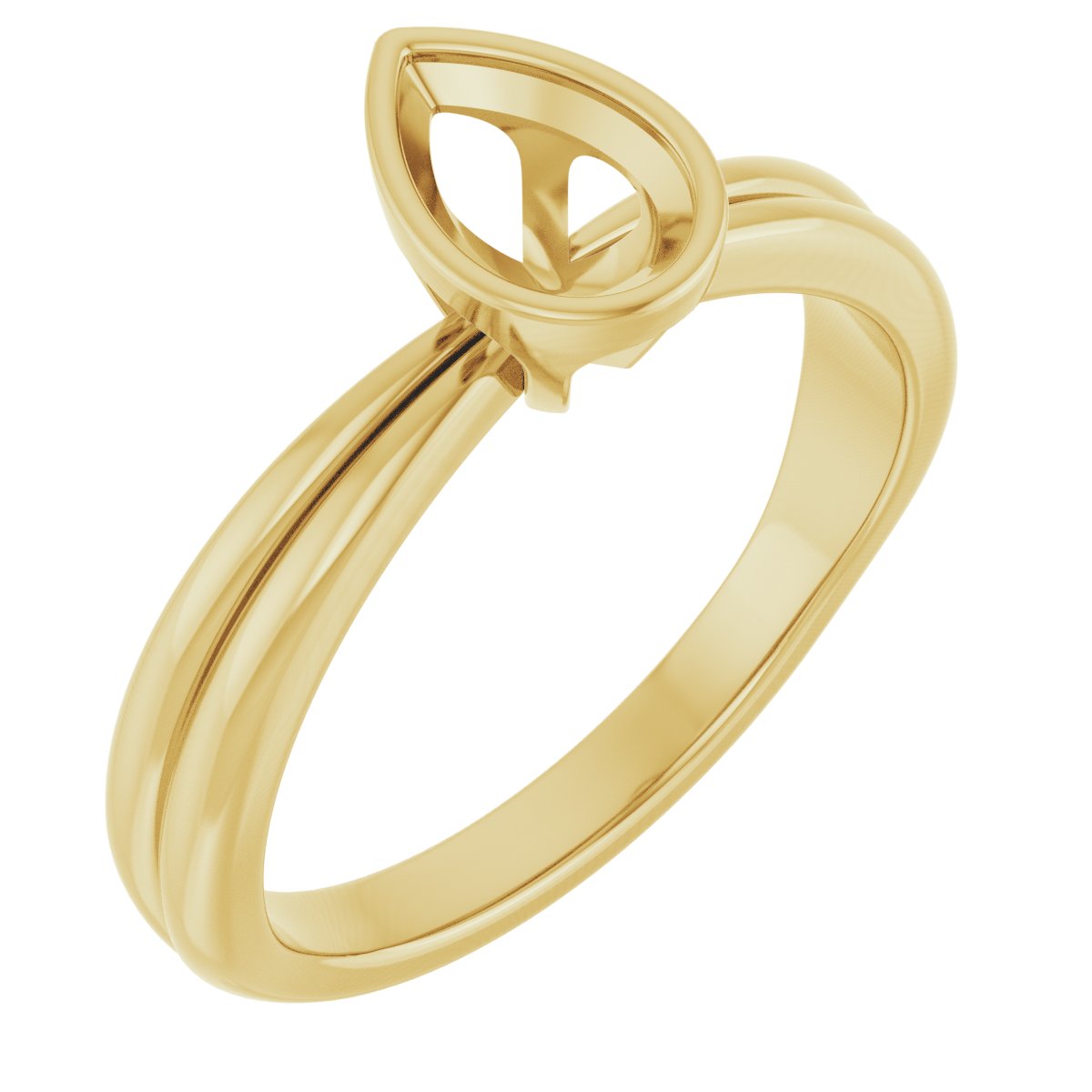 Bezel-Set Solitaire Engagement Ring