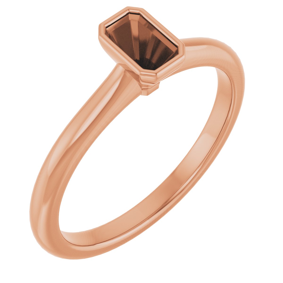 Bezel-Set Solitaire Engagement Ring
