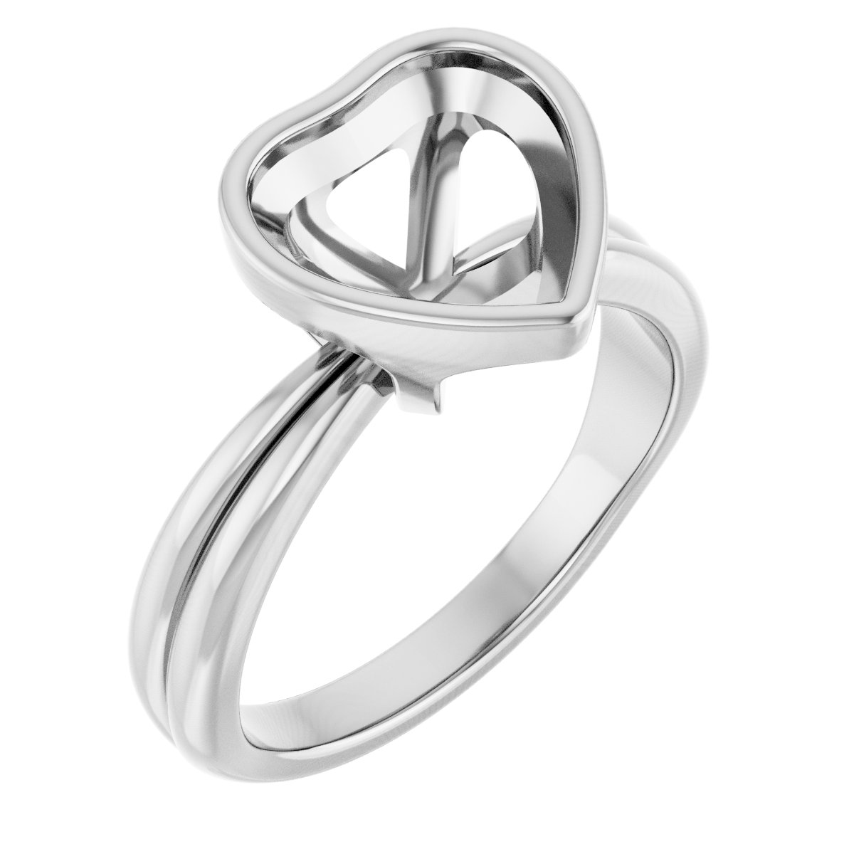 Bezel-Set Solitaire Engagement Ring
