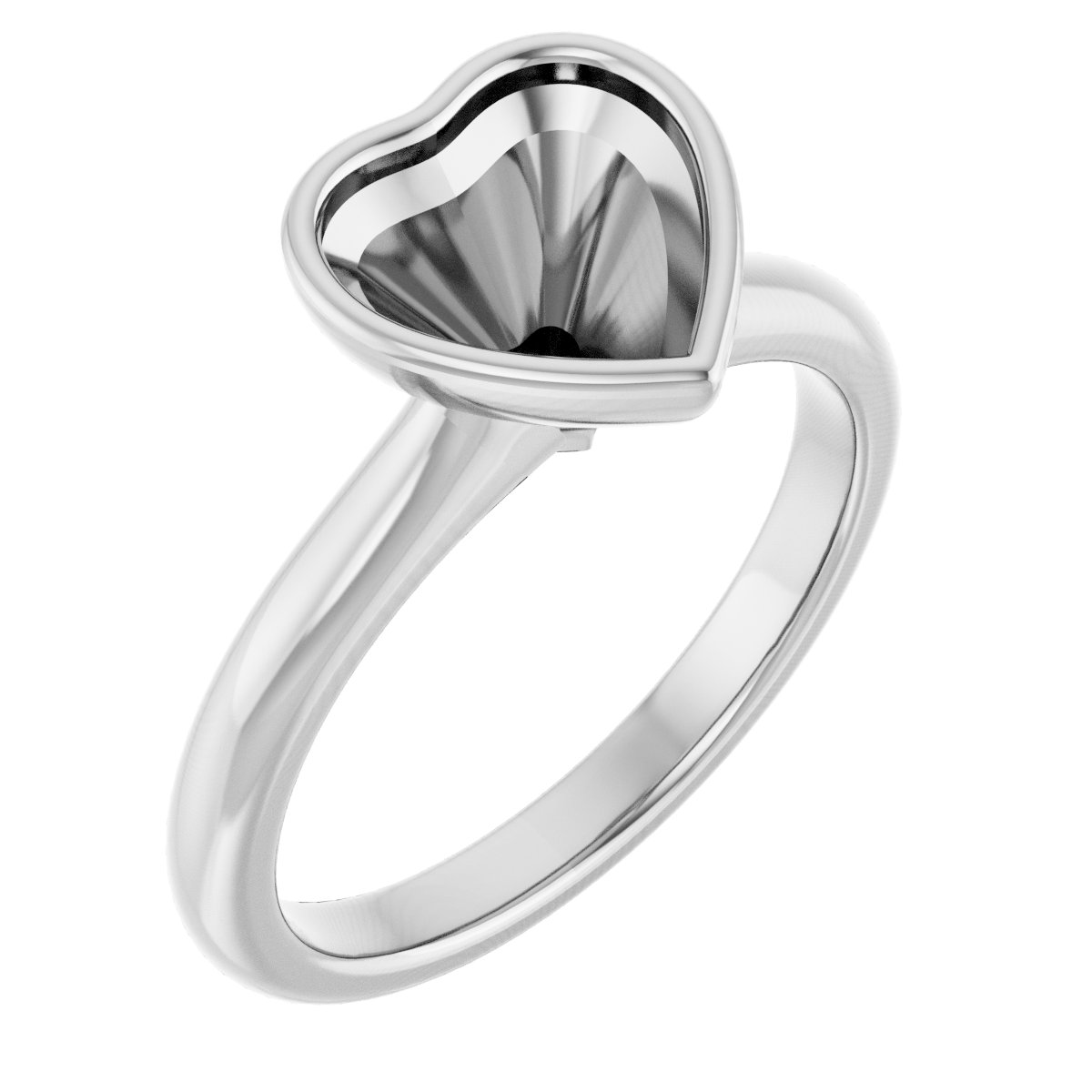 Bezel-Set Solitaire Engagement Ring