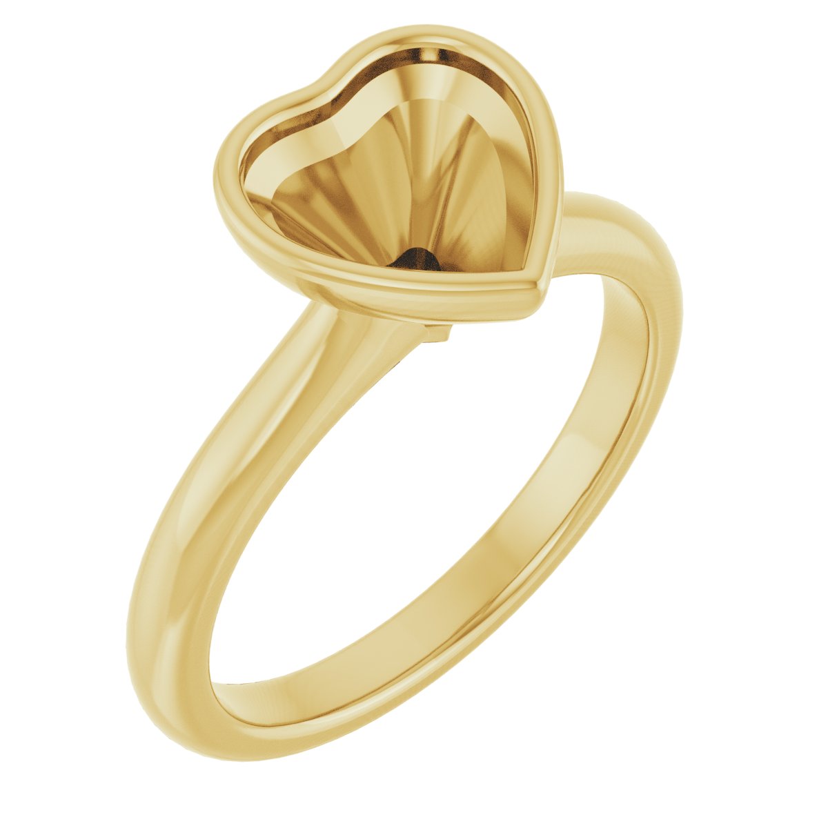 Bezel-Set Solitaire Engagement Ring