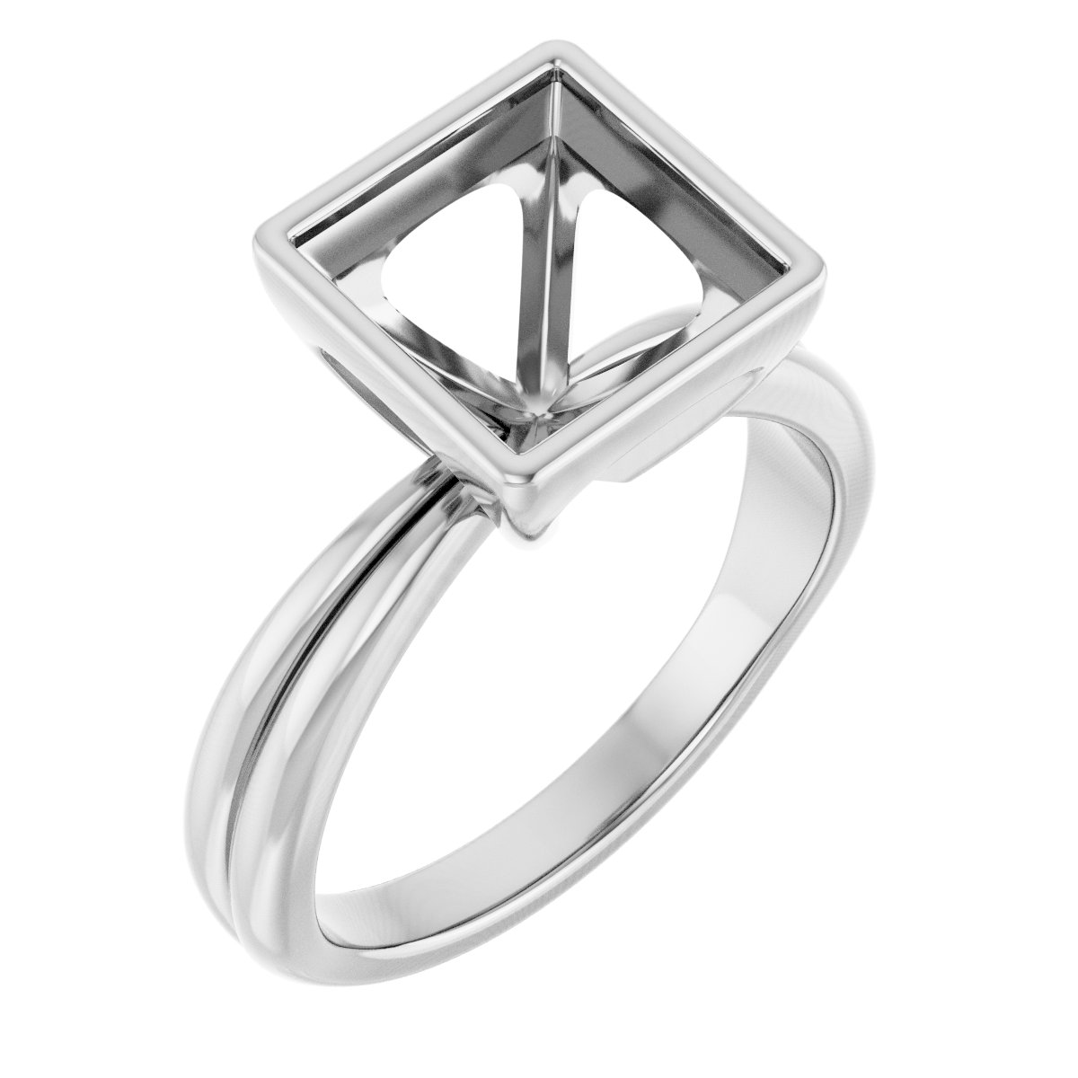 Bezel-Set Solitaire Engagement Ring