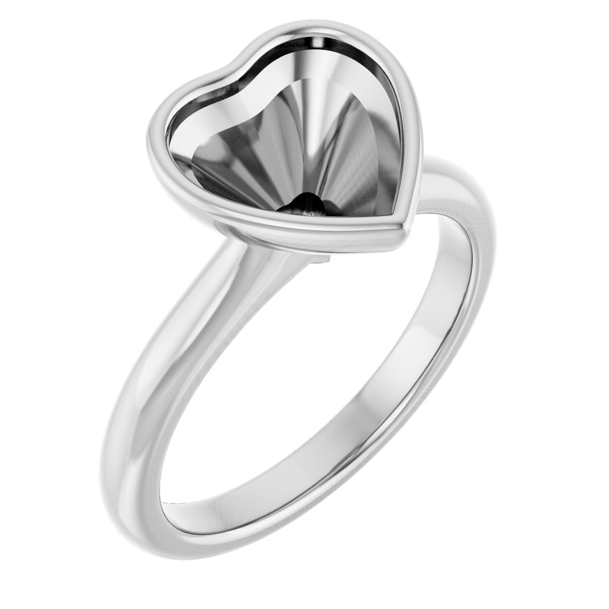 Bezel-Set Solitaire Engagement Ring