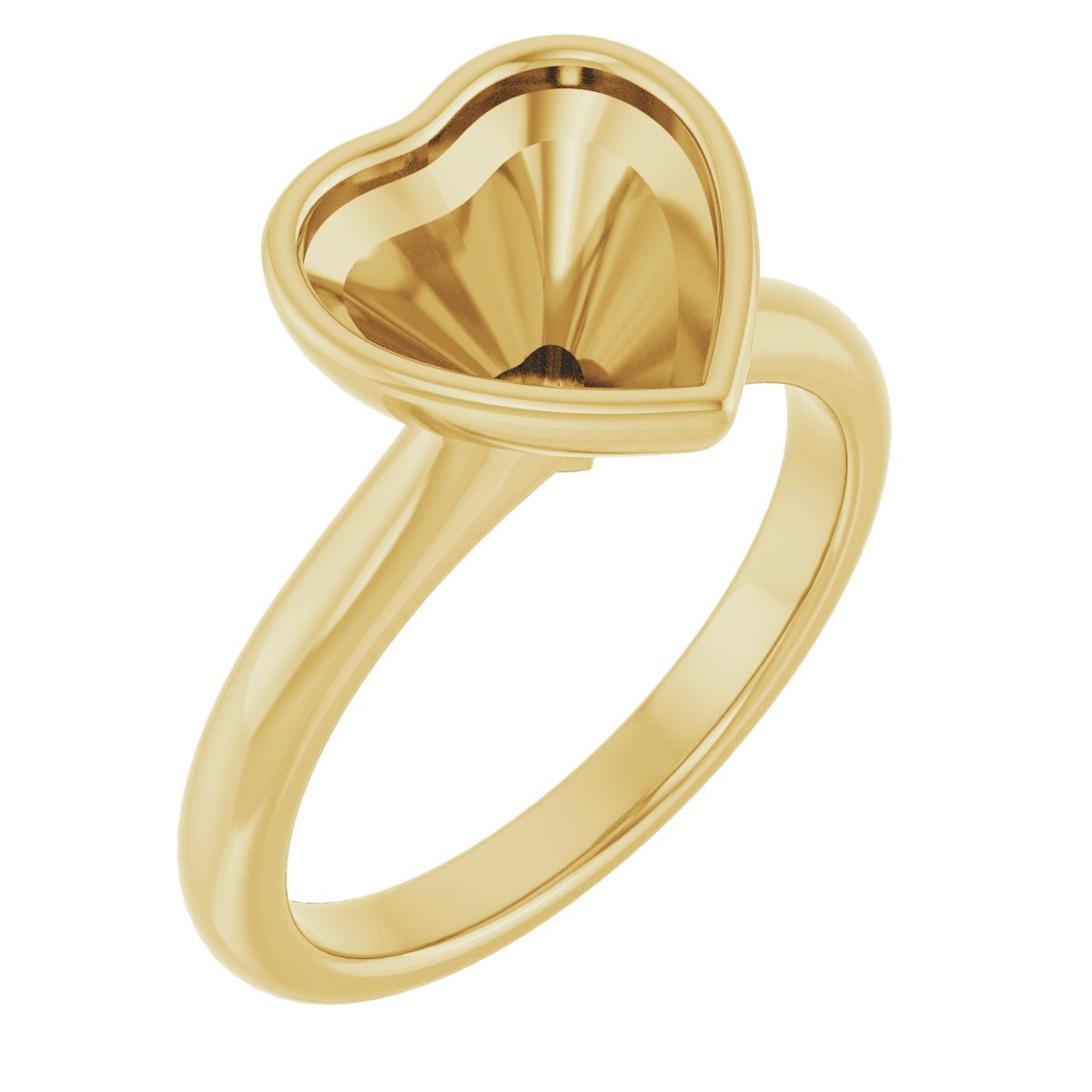 Bezel-Set Solitaire Engagement Ring