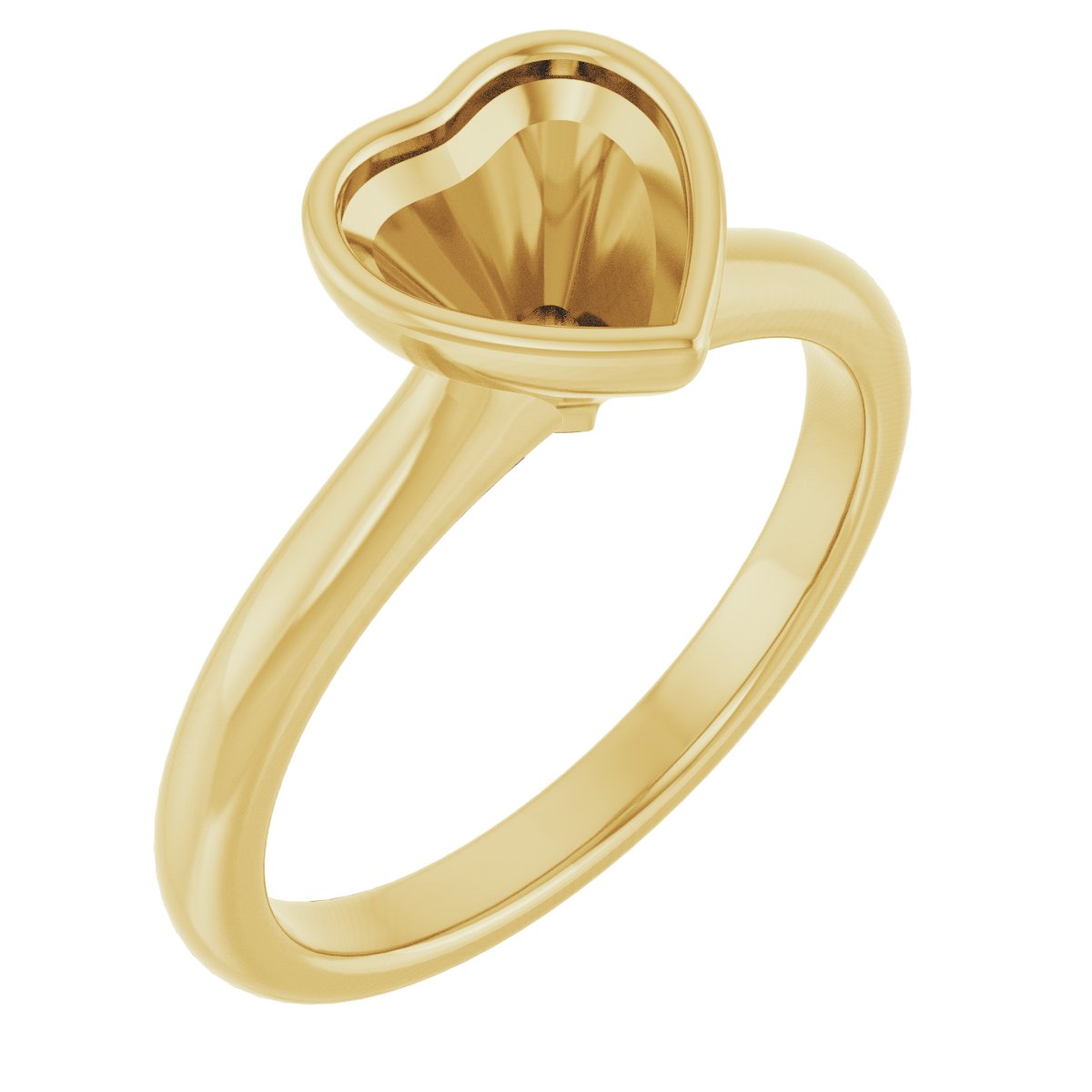 Bezel-Set Solitaire Engagement Ring