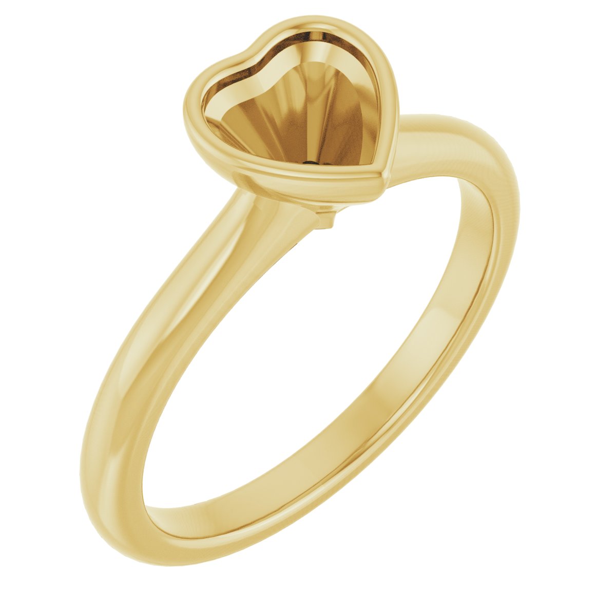 Bezel-Set Solitaire Engagement Ring